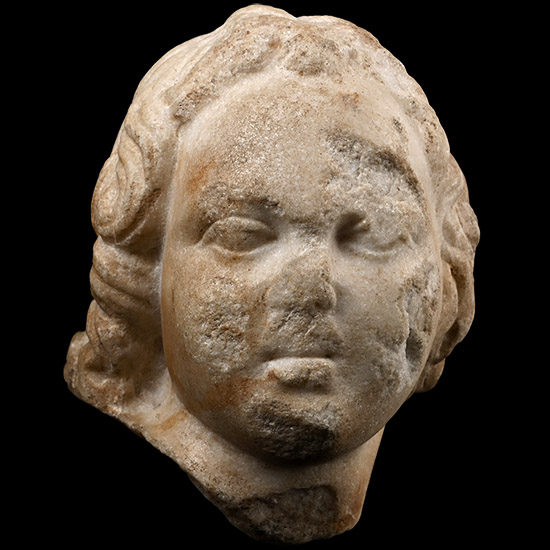 Roman Marble Head of Eros