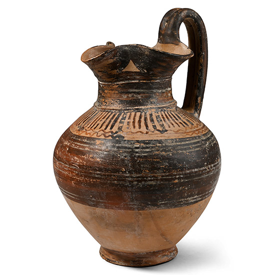 Etruscan Oinochoe with Tongue Frieze