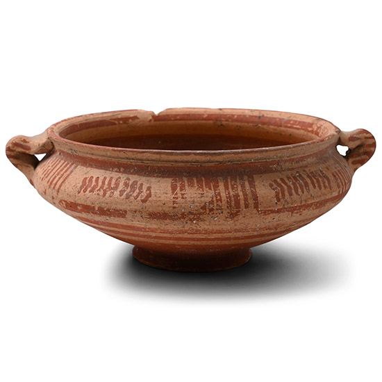 Etruscan Biconical Bowl with Handles