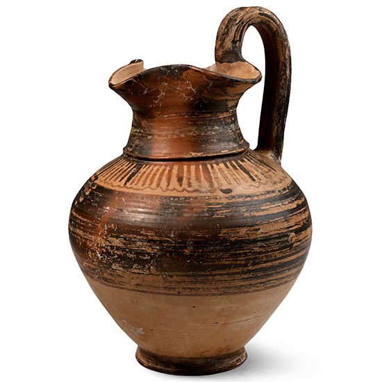 Etruscan Oinochoe with Tongue Frieze