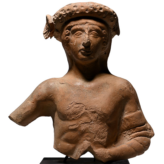 Greek Terracotta Figure of Young Dionysos