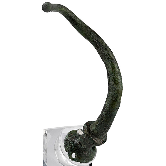 Iron Age Bronze Helmet Ornament in the Form of a Bulls Horn