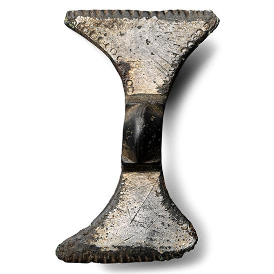 Anglo-Saxon Tinned Bronze Equal Arm Brooch