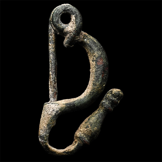 Celtic Bronze Bow Brooch
