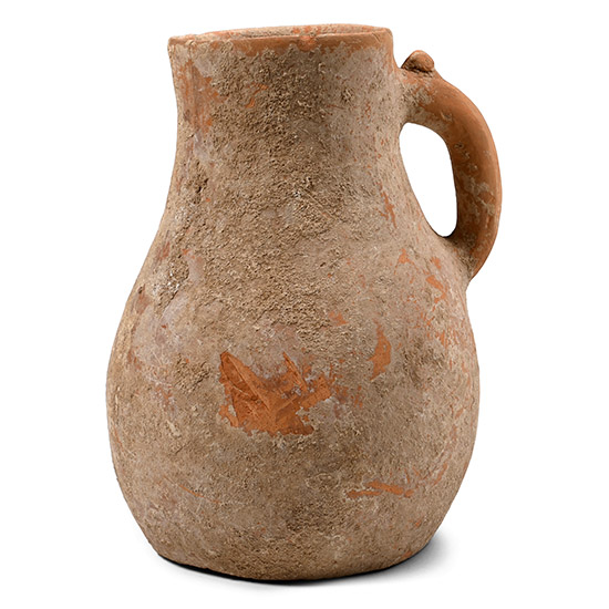 Amlash Terracotta Jug with Zoomorphic Handle