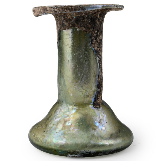 Roman Iridescent Glass Vessel