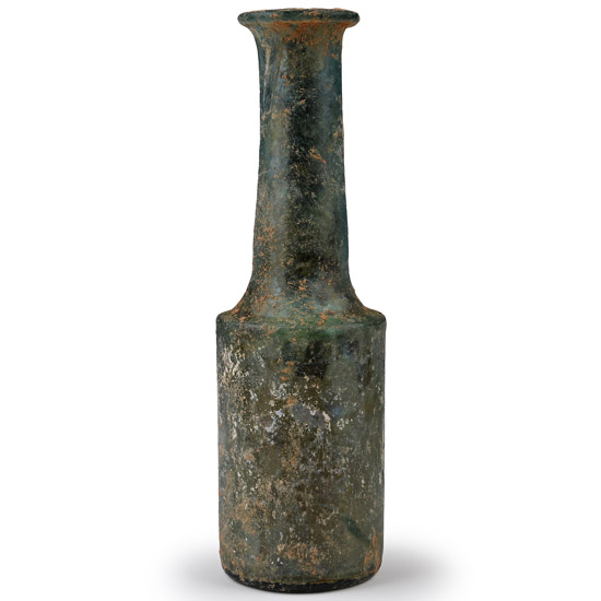 Large Western Asiatic Blue Glass Vessel