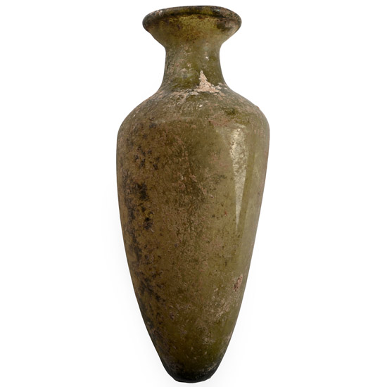 Large Roman Green Glass Amphora