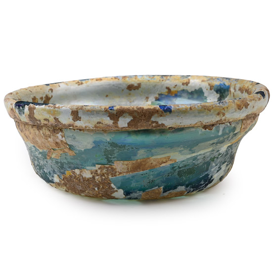 Roman Iridescent Blue Cosmetic Dish
