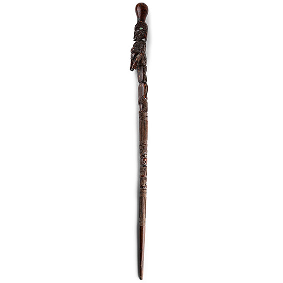 Oceanic Wooden Maori Walking Stick Tokotoko