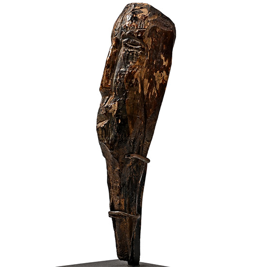 Native North American Okvik Carved Fossilized Walrus Ivory Head