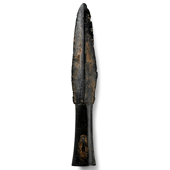 Chinese Han Bronze Socketted Spearhead