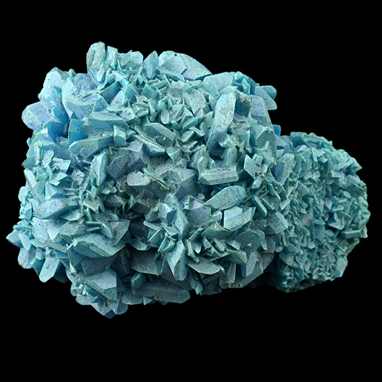Turquoise Blue Crystal Display Specimen with Cobalt Blue Crystals Inside