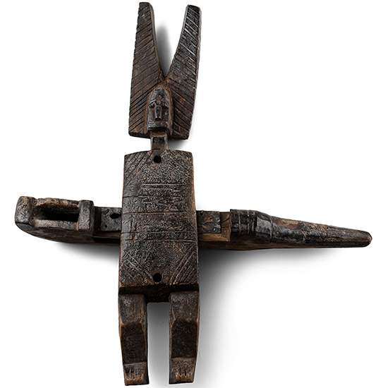 African Wooden Mali Dragon Lock