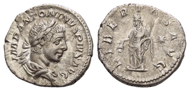 Elagabalus AR Denarius.