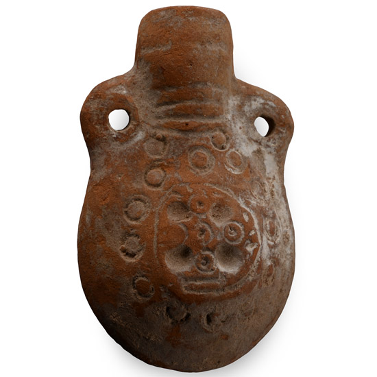 Levantine Pilgrims Flask with Cross Motifs