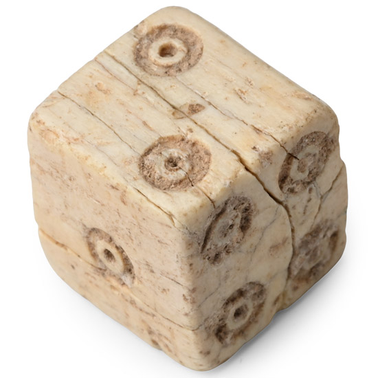 Roman Bone Gaming Die