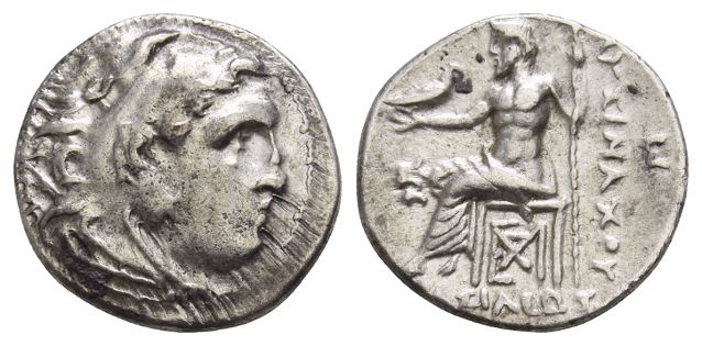 Kings of Thrace, Lysimachos AR Drachm.