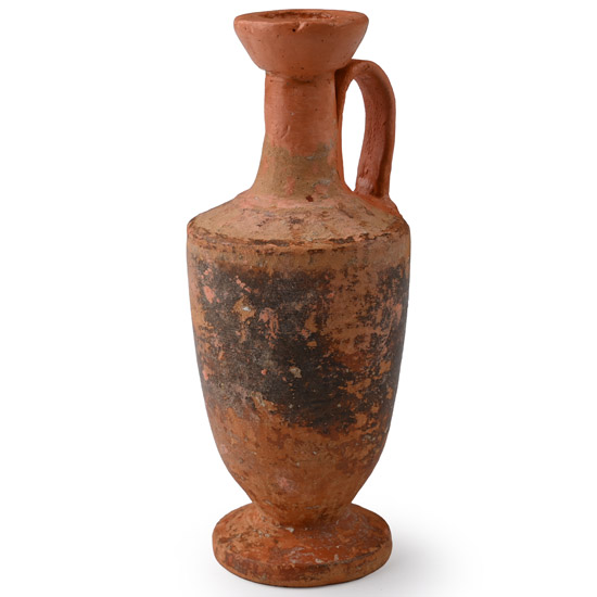 Greek Miniature Black Glazed Lekythos