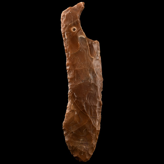Large Egyptian Stone Age Knapped Flint Knife