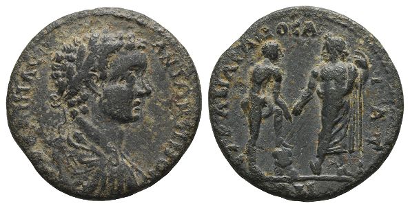 Caracalla AE 25mm of Attaea, Mysia.