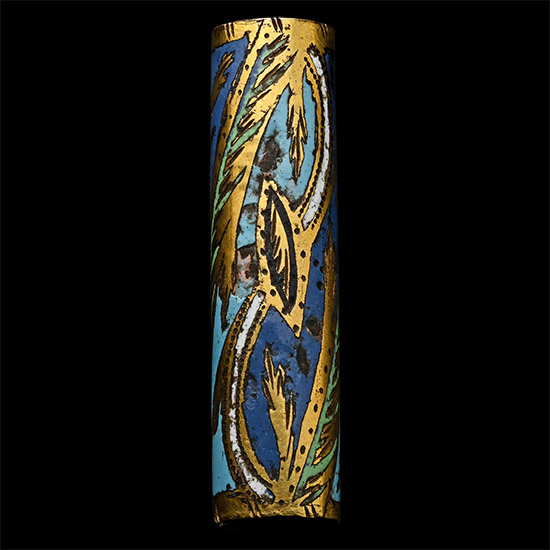 Post Medieval Limoges Style Champlevé Enamelled Crozier Socket