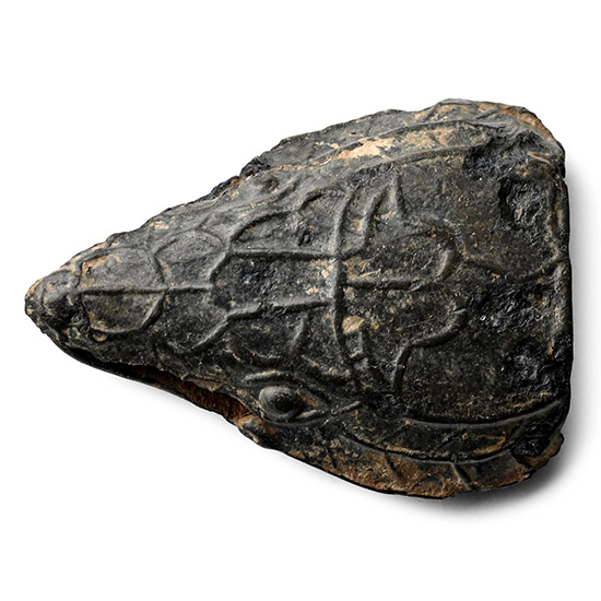 Post Viking Bronze Beast Head Finial