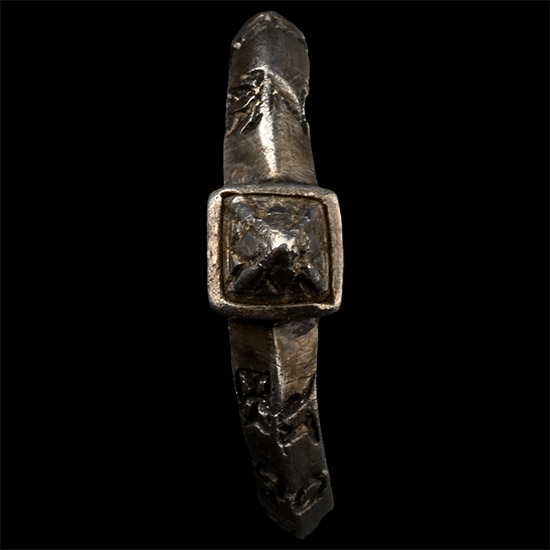 Medieval Amuletic Silver Ring with the Names of the Magi