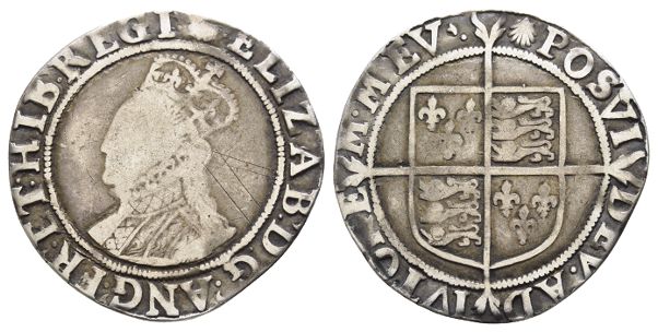 Great Britain. Tudor, Elizabeth I AR Shilling.
