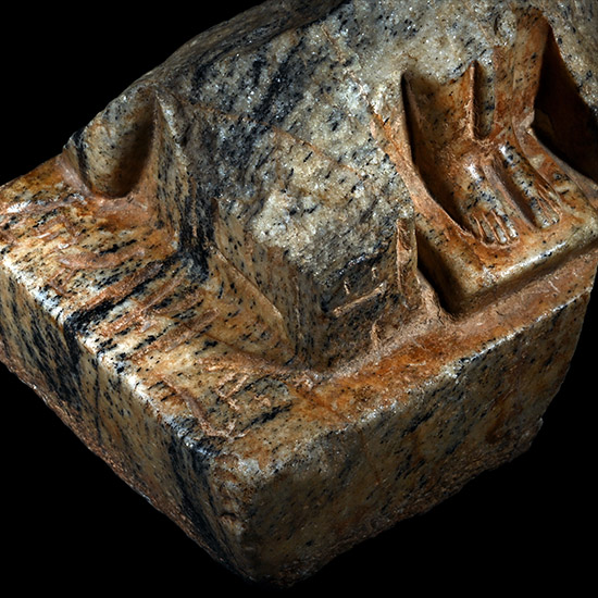 Egyptian Fragment of a Naophorus Statue