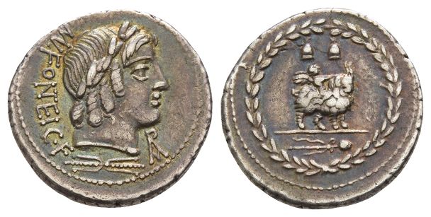 Mn. Fonteius C. f. AR Denarius.