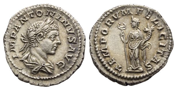 Elagabalus AR Denarius.