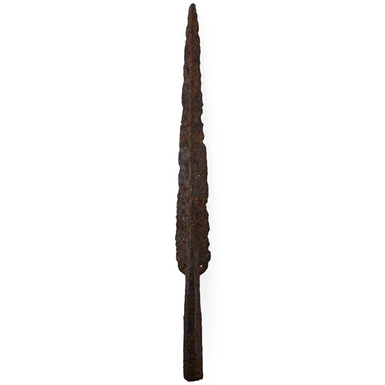 Large Viking Age Iron Pierced Socketted Spearhead