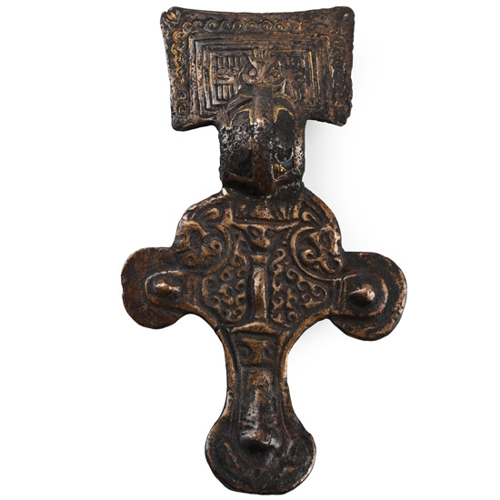 Anglo-Saxon Bronze Great Square-Headed Brooch