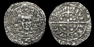 Irish Medieval Hammered Coins - Edward IV - Waterford - Long Cross Groat