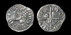 Scottish Medieval Hammered Coins - Robert the Bruce - Halfpenny