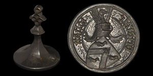 Medieval Knights Armorial Seal Matrix of Sir John Bridsale