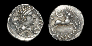 Ancient Iron Age Celtic Coins - Catuvellauni - Cunobelin - Portrait Silver Unit