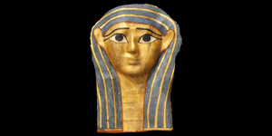 Gilt Cartonnage Mummy Mask