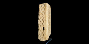 Anglo-Saxon Huntingdon Limestone Interlaced Cross-Shaft