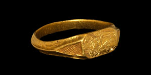 Medieval Gold St Catherine Iconographic Ring