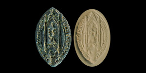 Medieval Bronze St Augustines Abbey Almoners Seal Matrix