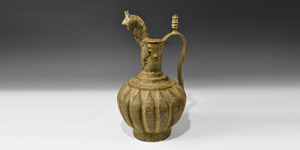 Khorasan Bronze Ewer with Calligraphic Text