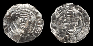 Norman Coins - William II - Lincoln / Ulf - Cross in Quatrefoil Penny