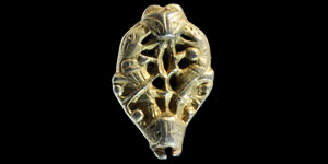 Viking / Saxon Silver-Gilt Zoomorphic Mount