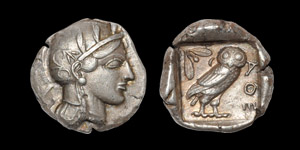 Ancient Greek Coins - Athens - Owl Tetradrachm