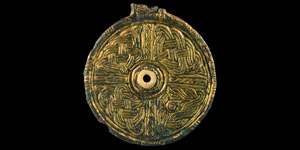 Anglo-Saxon Gilt Bronze Harness Mount
