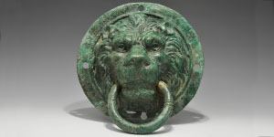 Roman Bronze Lion Mask Door Handle