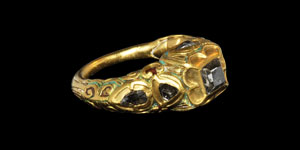 Post Medieval Gold and Diamond Finger Ring