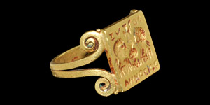 Gold Epigraphic Marriage Ring
